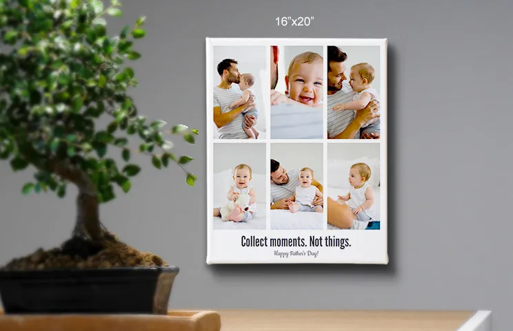 16x20 collect moments collage canvas