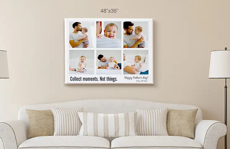 48x36 collect moments collage canvas