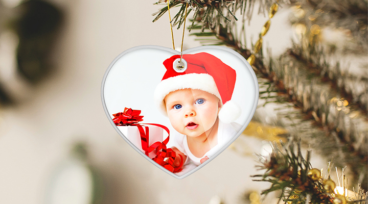 Personalised Christmas tree decoration