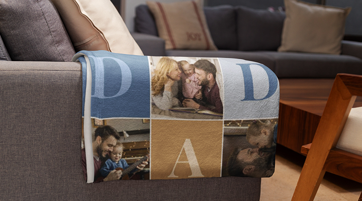 personalised photo blanket