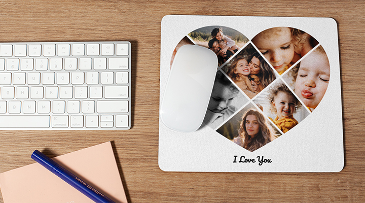 Personalised mousepad, the perfect work from home accessory