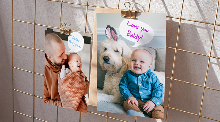 diy captions photo prints