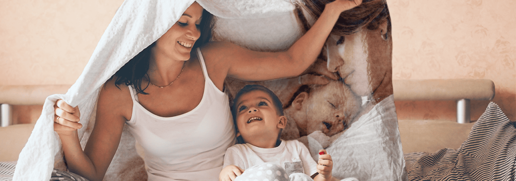 personalised mother's day blanket