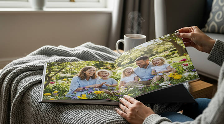 Family theme photo book.
