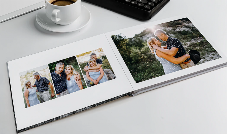 Layflat photo book.