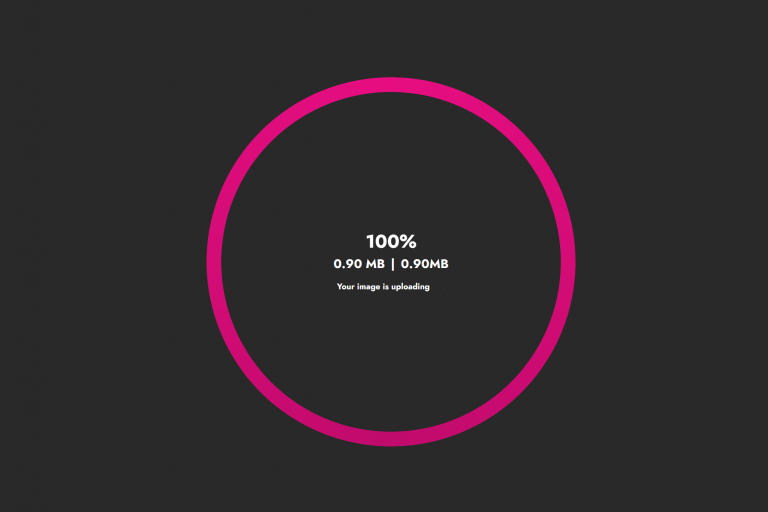 Image uploading to 100% capacity into GoQuick.