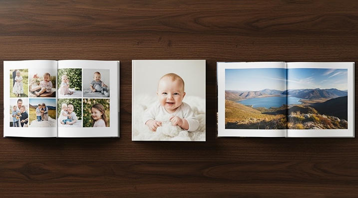 Photo Book Sizing Options.