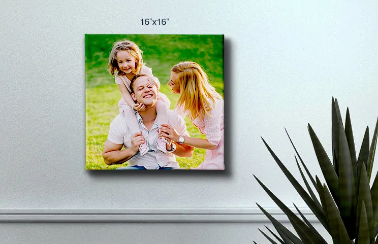16x16 canvas of family