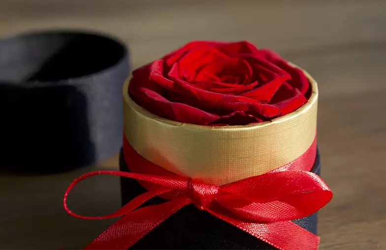 Single flower eternal rose box