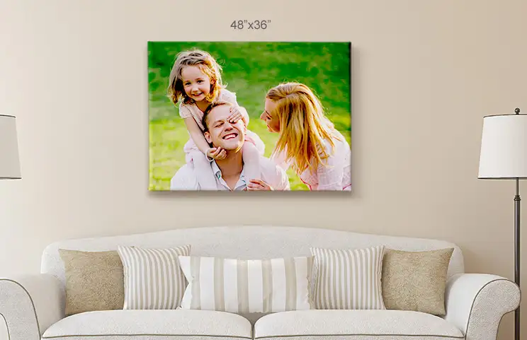 48x36 canvas of family