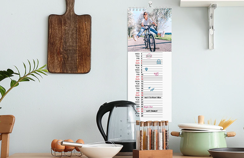 Personalised Kitchen Calendar