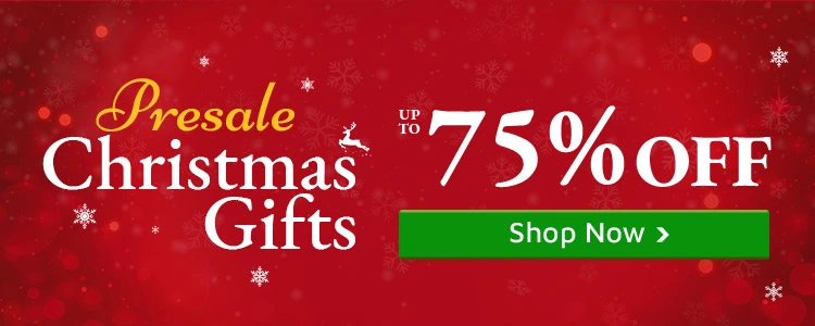 Pre-Christmas Sale Up to 75% Off