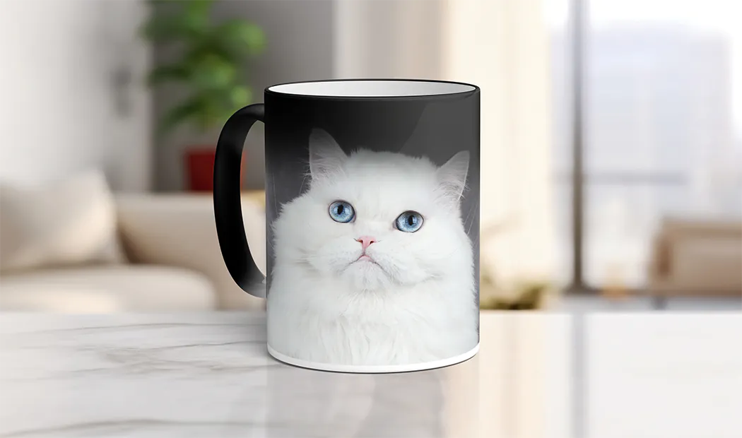Printerpix Custom magic heat changing mug with personalised photo of couple revealed