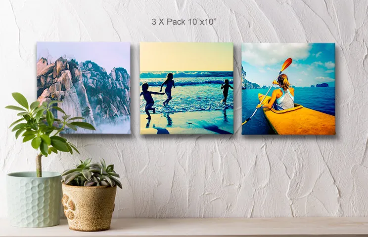 Canvas display panels 3 pack