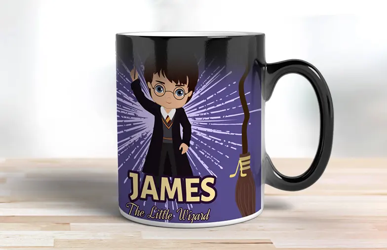 Printerpix Custom magic heat changing mug with personalised photo of a baby revealed