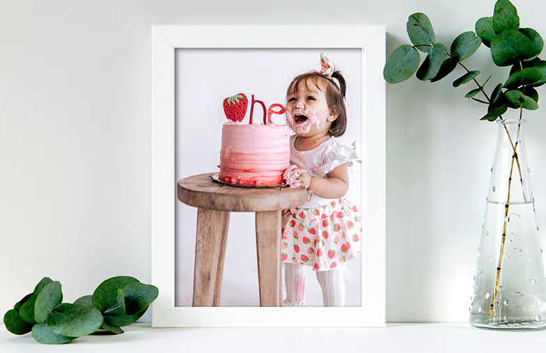 8x6 framed photo for birthday