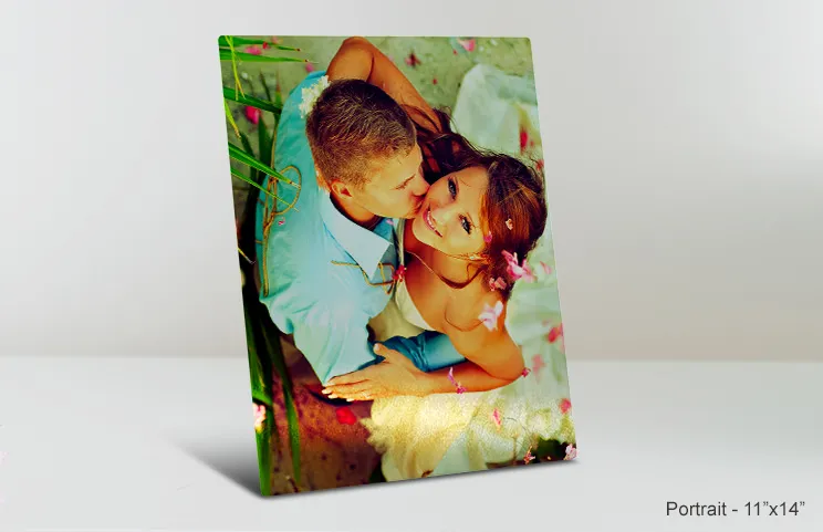 11x14 metal print wedding