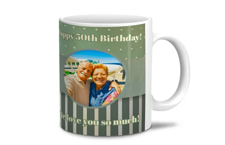 50th birthday mug general