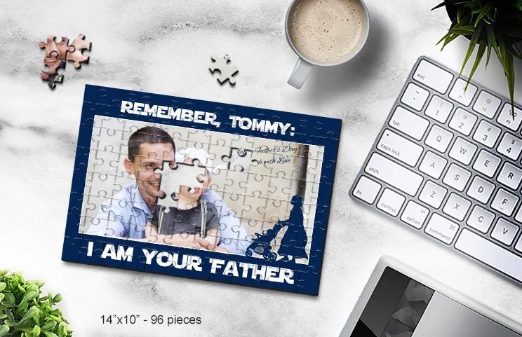 14x10 wooden puzzle - i am your father