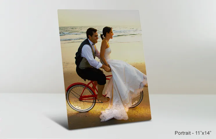 11x14 metal print wedding