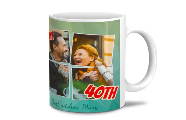 40th birthday custom mug general