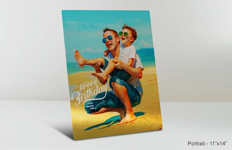11x14 metal print birthday