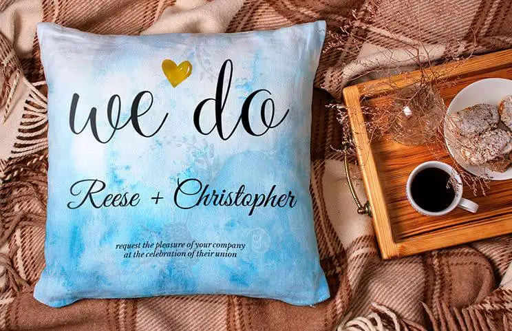 Cushion cover flatlay sample