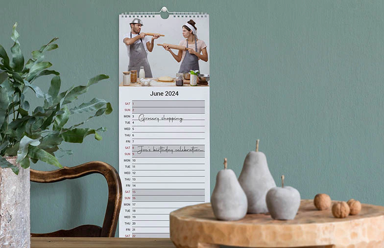 Personalised Kitchen Calendar