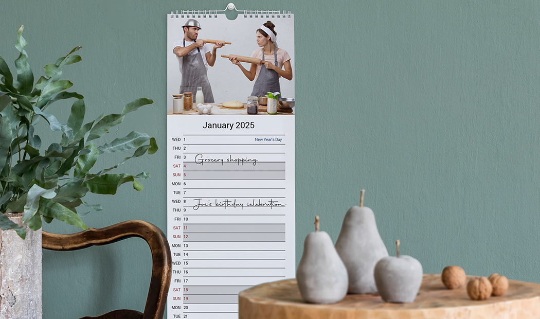 Personalised Kitchen Calendar