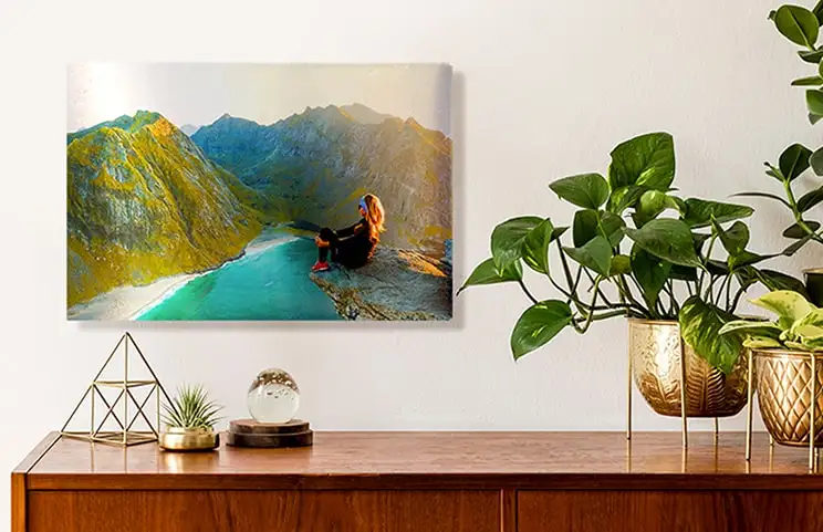 metal print of nature