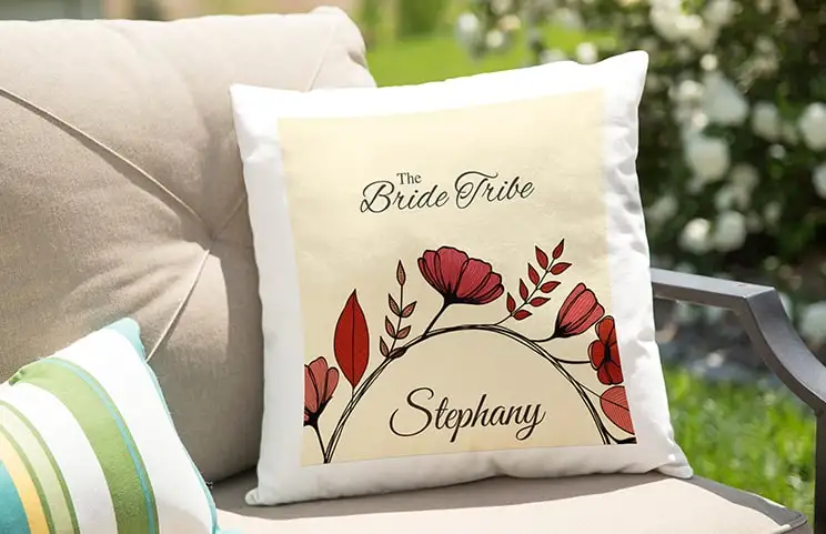 throw pillow on sofa