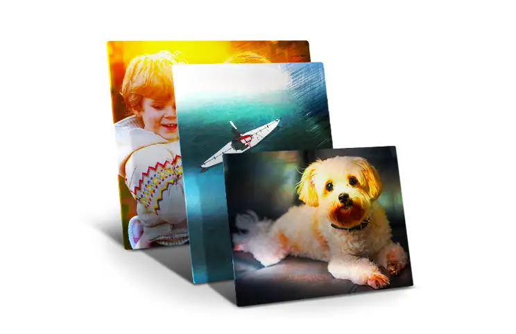Metal print of various sizes
