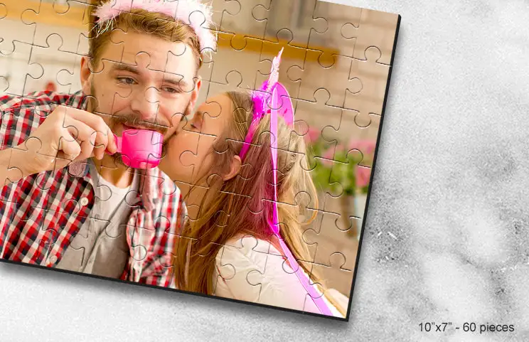 10x7 puzzle of father and daughter