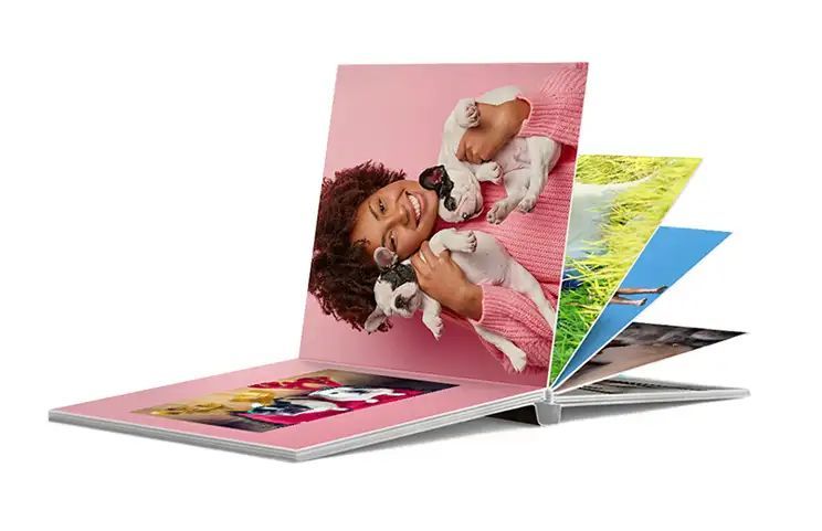 Layflat Leather Cover Photo Book by Printerpix