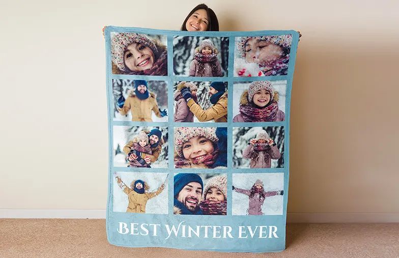 Mink Touch Photo Blanket by Printerpix