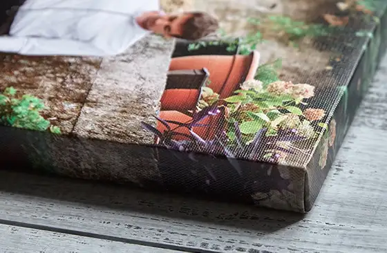Personalised canvas with family photos