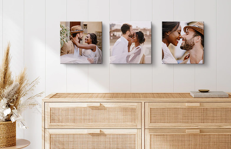  Lienzo personalizado de 16 x 20 pulgadas con tus fotos, lienzo  personalizado para pared, imágenes personalizadas para sala de estar,  dormitorio y cocina, imágenes impresas digitalmente, listas para colgar :  Hogar