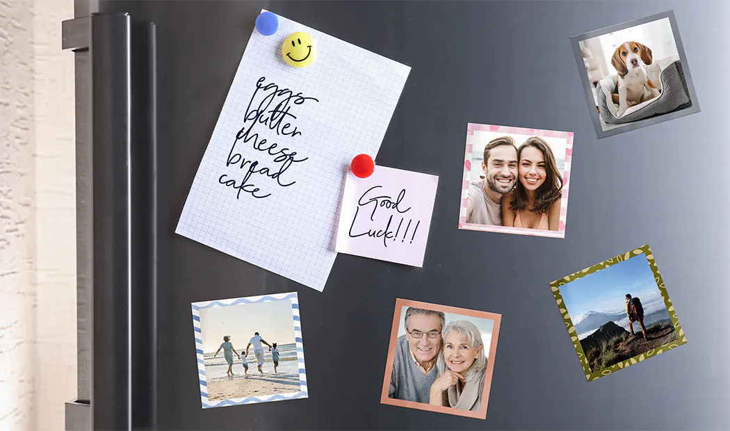 Custom 3x5 Picture Magnets - 4 Pack | Personalize With Your Own Photos For Fridge, Locker, Whiteboard - View #4